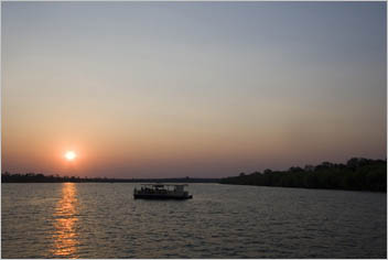 Sunst Cruise On The Zambezi River